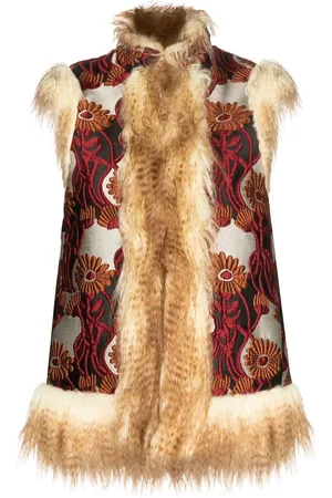 La DoubleJ Weste mit Faux Fur-Besatz