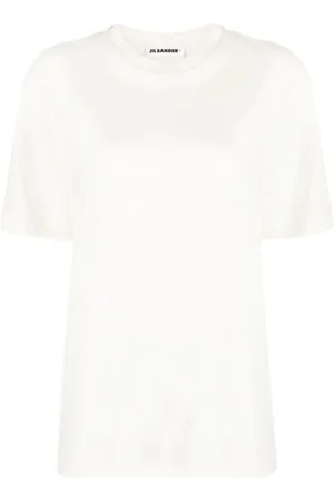 Jil Sander T-Shirt mit tiefen Schultern