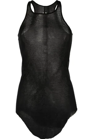 Rick Owens Trägershirt mit offenem Saum