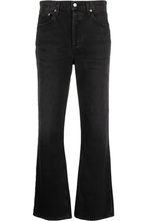 AGOLDE Halbhohe Straight-Leg-Jeans
