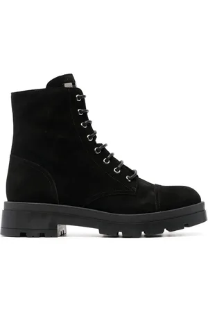 Giuseppe Zanotti Rombos Military-Stiefel aus Wildleder