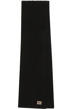 Dolce & Gabbana Kaschmirschal mit Logo-Schild