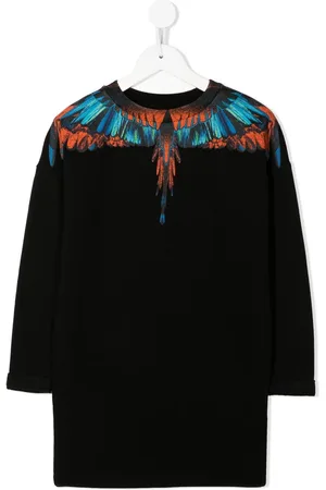 MARCELO BURLON Sweatshirtkleid mit Travel Wings-Print