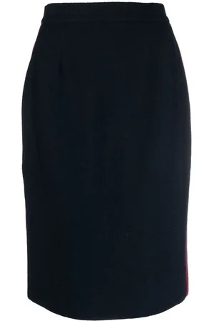 CHANEL 1980 Strickrock mit hohem Bund