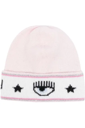 Chiara Ferragni Gestrickte Beanie mit Eyelike-Motiv