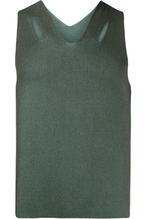 DION LEE Geripptes Stricktop mit Cut-Outs