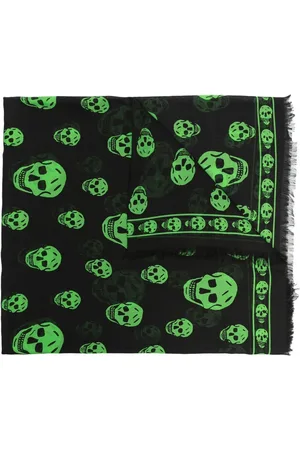 Alexander McQueen Schal mit Totenkopf-Print