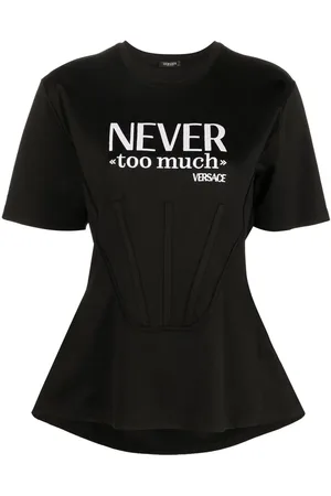 VERSACE T-Shirt mit Slogan-Print