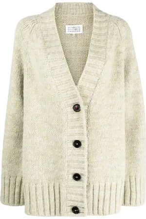 Maison Margiela Botanical Dye Cardigan mit V-Ausschnitt