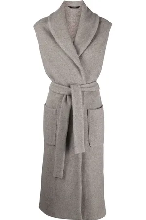 COLOMBO Ärmelloser Trenchcoat mit Gürtel