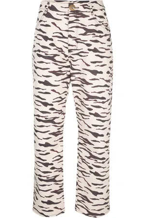 REJINA PYO Gerade Hose mit Print