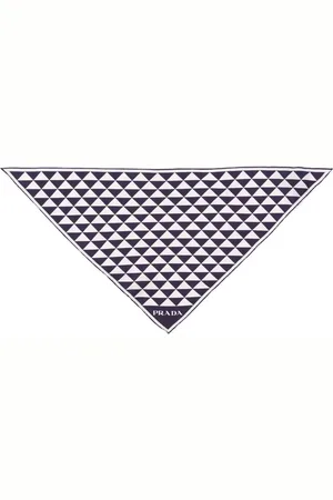 Prada Seidenschal mit geometrischem Print