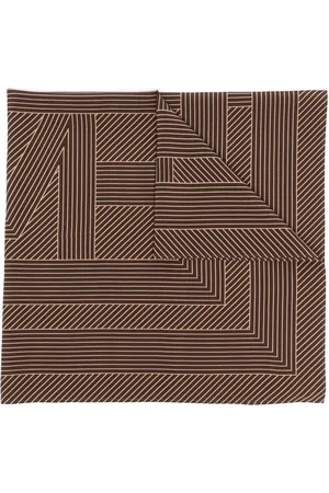 Totême Gestreifter Schal mit Monogramm