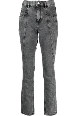 Isabel Marant Skinny-Jeans mit Kontrasteinsatz