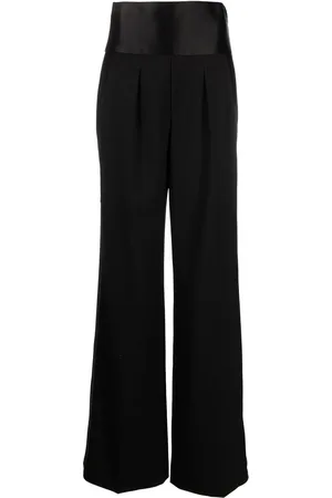 Tom Ford High-Waist-Hose mit weitem Bein