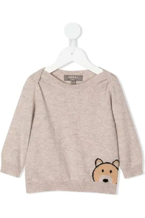 N.PEAL Kaschmirpullover mit Teddy