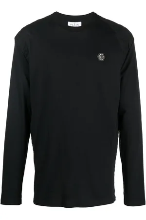 Philipp Plein Langarmshirt mit Logo-Stickerei