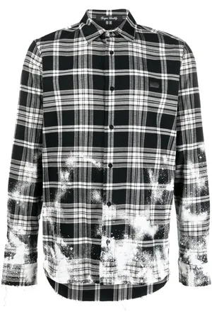 Philipp Plein Kariertes Gothic Plein Hemd