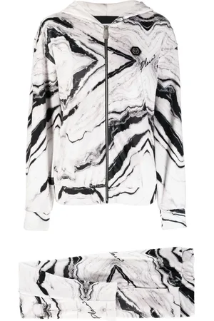 Philipp Plein Jogginganzug mit Marmor-Print