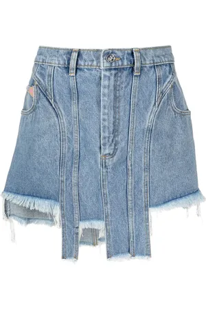 Natasha Zinko Asymmetrischer Jeans-Minirock