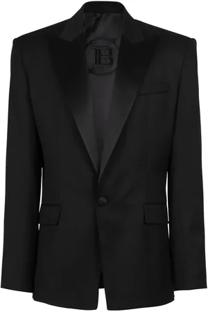 Balmain Sakko mit Satinrevers