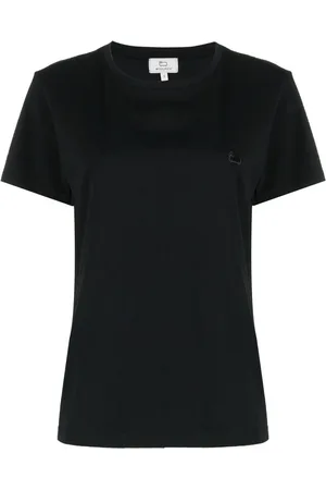 Woolrich T-Shirt aus Bio-Baumwolle mit Logo-Print