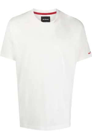 Kiton T-Shirt mit Logo-Stickerei