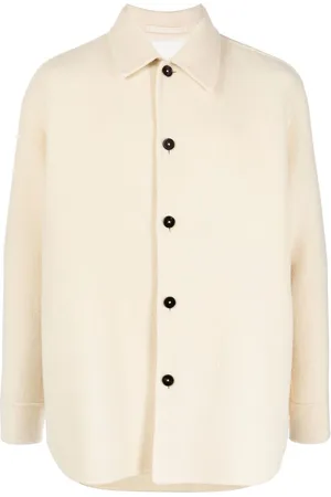 Jil Sander Langärmelige Hemdjacke mit Knöpfen