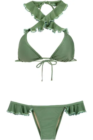 AMIR SLAMA Bikini mit Rüschen