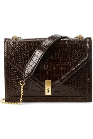 Ralph Lauren Handtasche mit Kroko-Optik