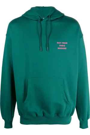 Drôle de Monsieur Hoodie mit Slogan-Stickerei