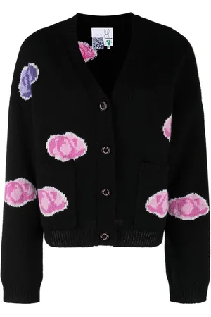 Natasha Zinko Intarsien-Cardigan mit Rosen