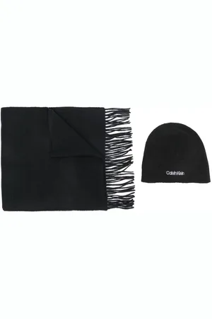 Calvin Klein Set aus Mütze und Schal mit Logo