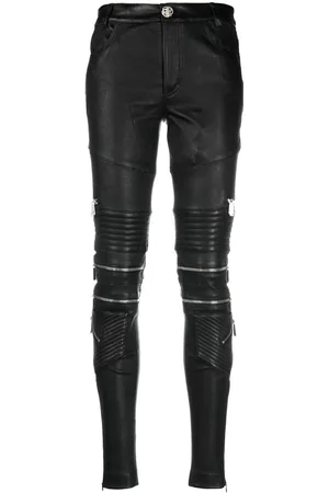 Philipp Plein Skinny-Hose aus Lammleder