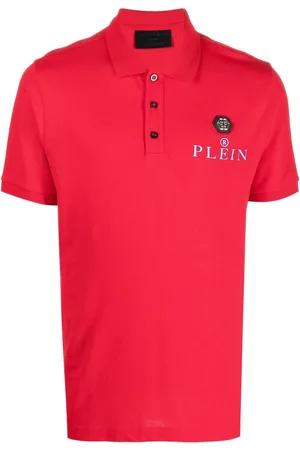 Philipp Plein Poloshirt mit Logo-Schild