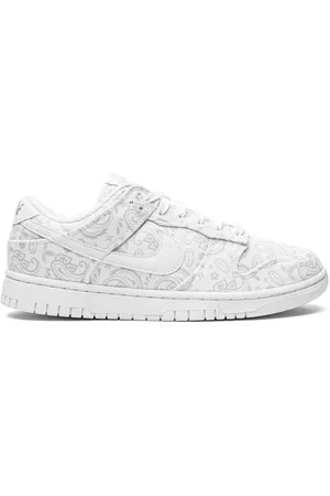 Nike Dunk Low White Paisley Sneakers