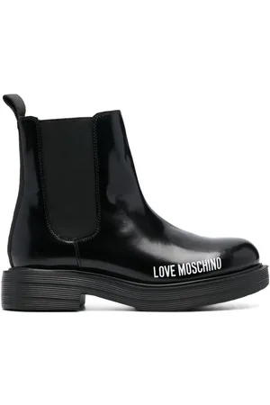 Moschino Stiefeletten mit Logo-Print