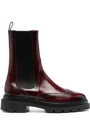 santoni Stiefel mit Oxford-Einsatz