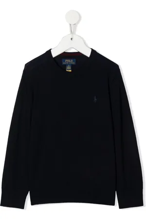 Ralph Lauren Fein gestrickter Pullover mit Polo Pony