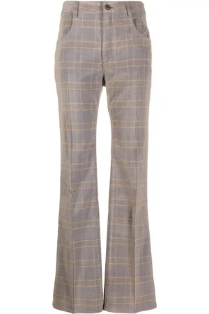 Alexander McQueen Hoch sitzende Schlaghose