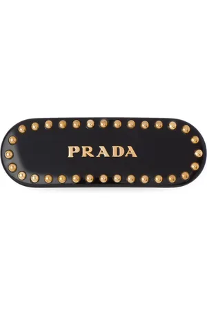 Prada Haarspange mit Logo-Print