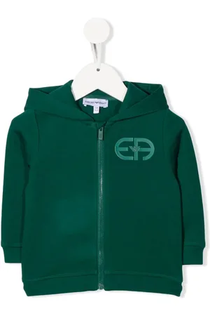 Emporio Armani Kapuzenjacke mit Logo-Print