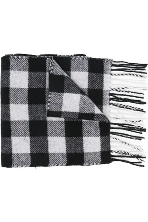 Woolrich Karierter Schal mit Fransen