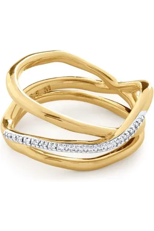 Monica Vinader Riva Ring mit Diamanten