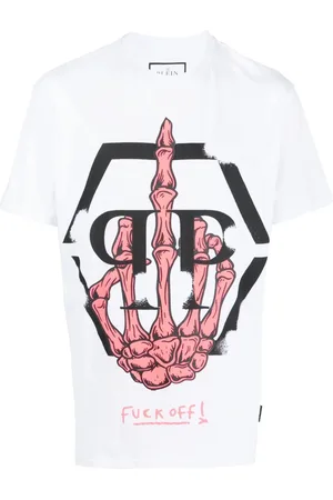 Philipp Plein T-Shirt mit Skelett-Logo