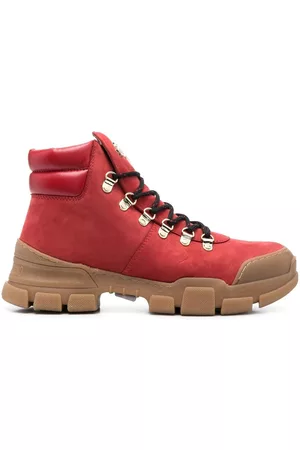 Love Moschino Damen Outdoorschuhe - Hiking-Boots mit Logo-Schild 50mm