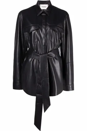 Nanushka Oversized-Hemd aus veganem Leder