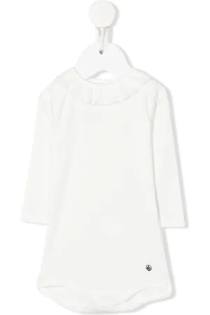 Petit Bateau Kurzer Strampler mit Bubikragen