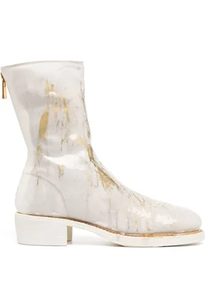 GUIDI Stiefeletten mit metallischem Detail 40mm