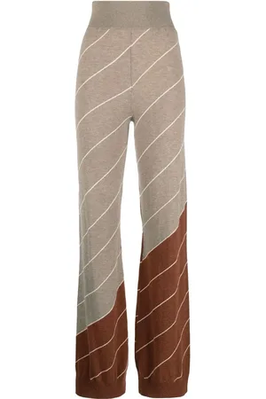 Stella McCartney Hose mit diagonalen Streifen